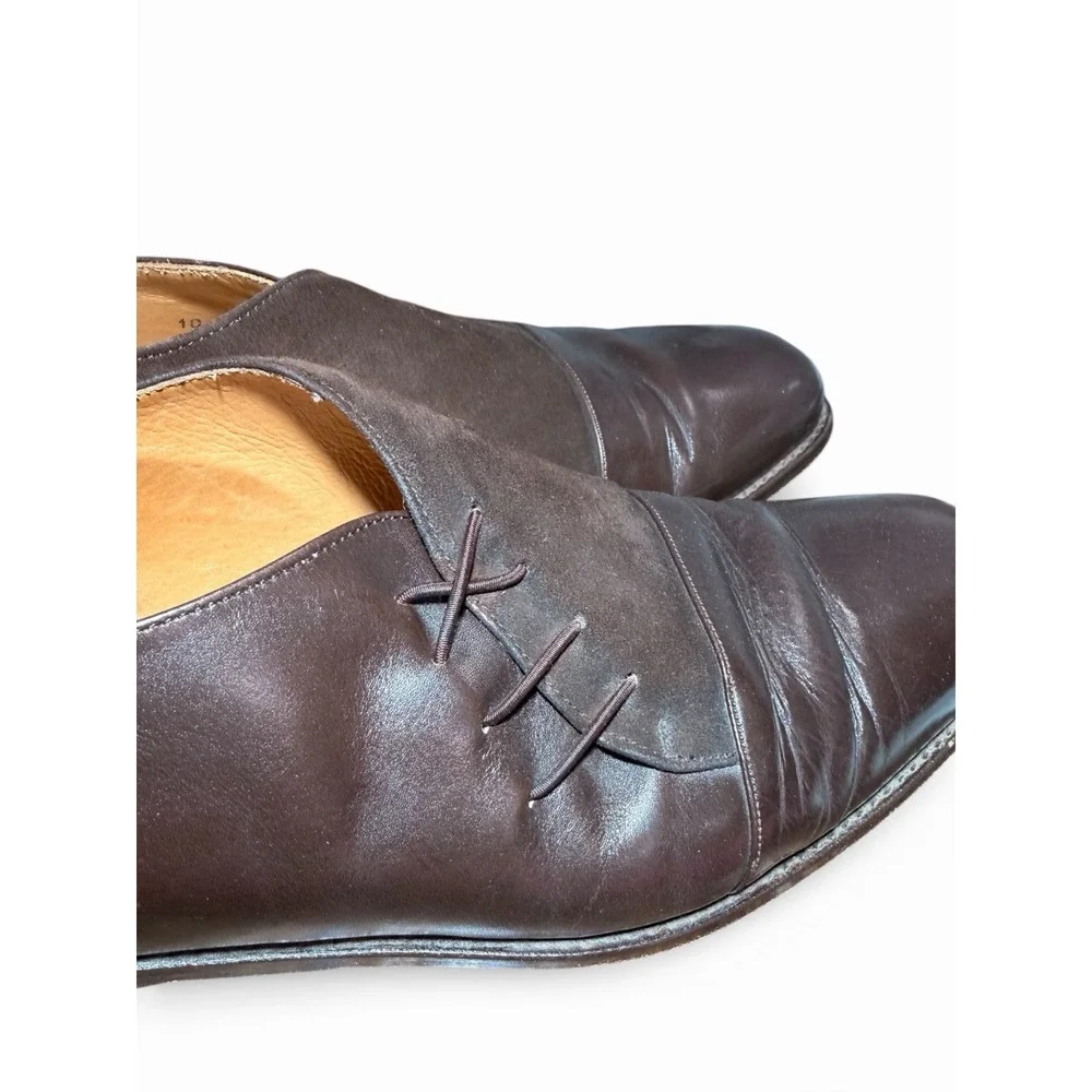 Avventura Men's Brown Slip-On Dress Shoes‎ with Casual Strap Sz 10 Made in Spain